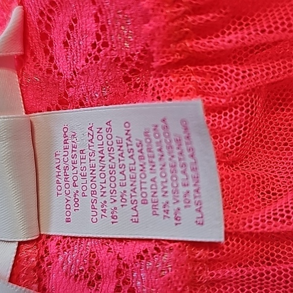 VICTORIA'S Secret Mesh Babydoll with lace top. - Picture 6 of 8